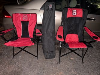 NC state open tent and chairs