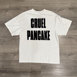 Cruel Pancake White Tee Men’s Size Small/Medium