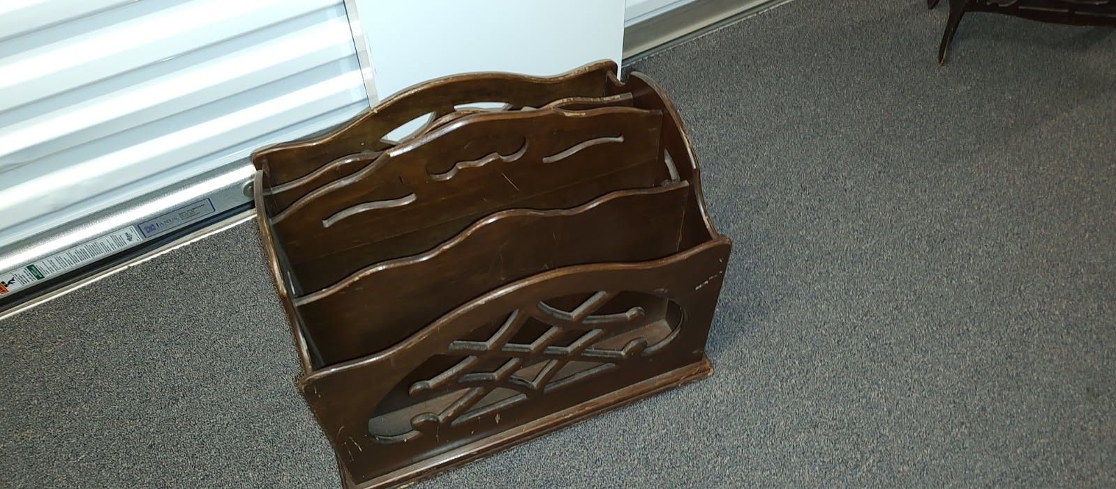 Vintage Newspaper/ Magazine Wooden Rack