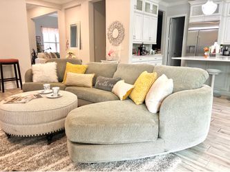 Modern Slate Sectional Sofa