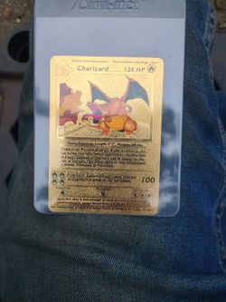Golden Charizard TCG trading card