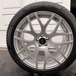 Savini Avarus 21” 5x112 Wheels Pirelli scorpion snow tires 295/40/21
