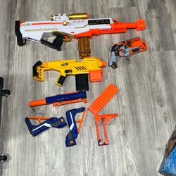 Nerf Guns + Attachments + Bullets