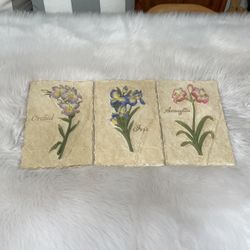 HOME INTERIORS FLORAL WALL ART