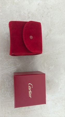 Cartier Diamond ring box and gift soft box