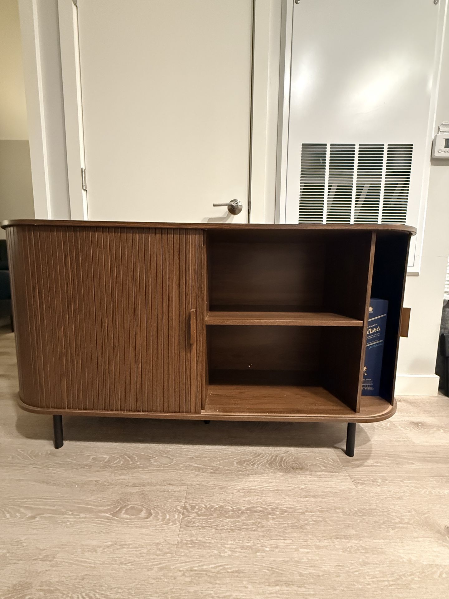 Mid-Century Style Tambour Door Sideboard / Crockery Unit – $110