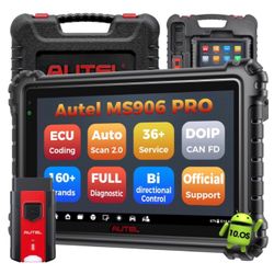 Autel MaxiSYS MS906 PRO OBD2 Scanner, ECU Coding, Bidirectional 3000+ Test, 36+ Resets, Oil Reset, EPB, BMS, ABS Brake Bleed, Injector Coding, SAS