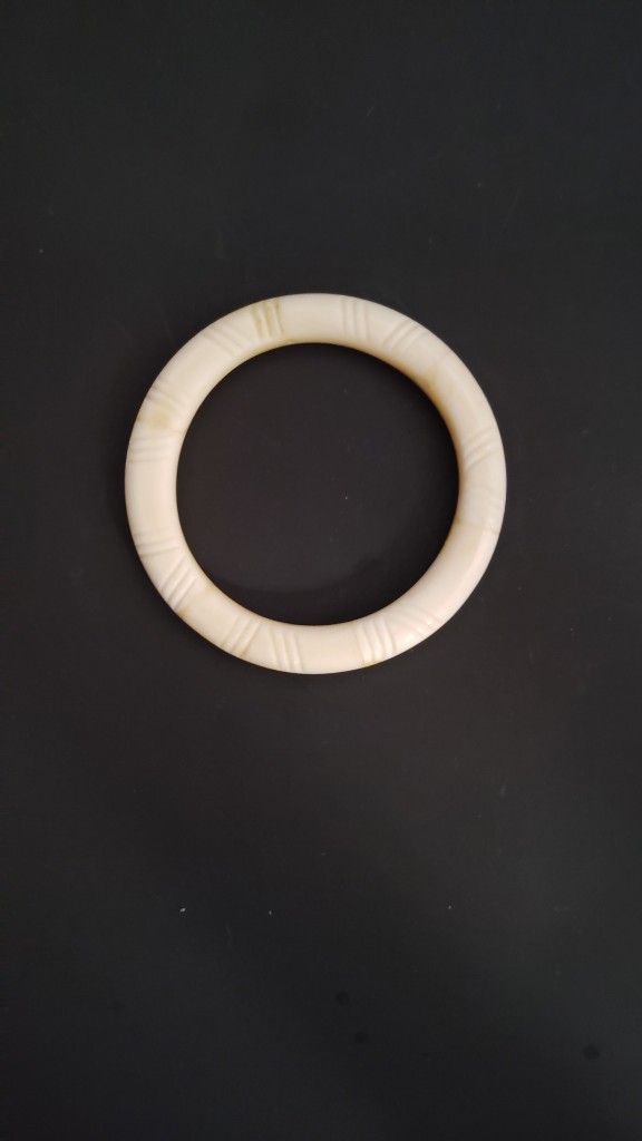 Carved Cow Bone Bangle