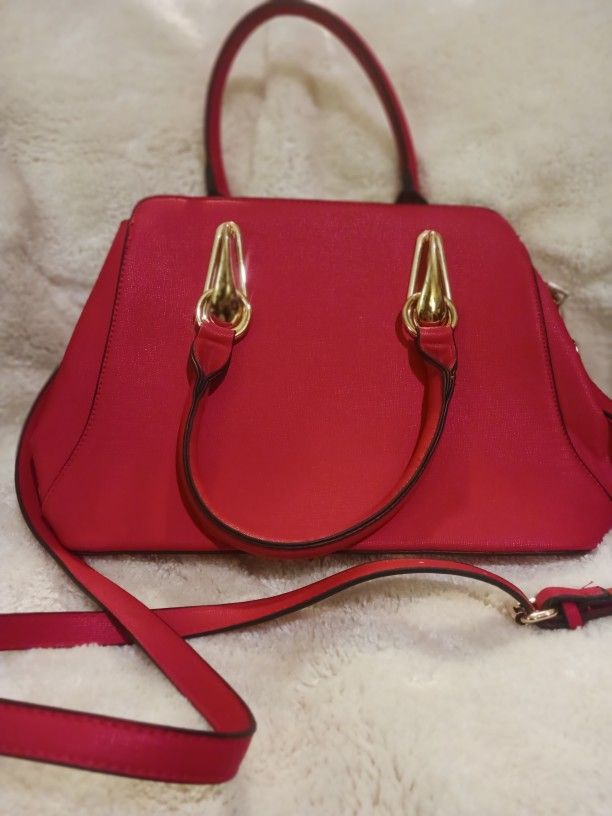 RED LEATHER  PURSE
