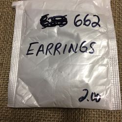 Earrings Unclaimed Internet Purchase #662