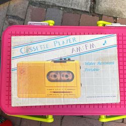 Water Resistant Cassette Player