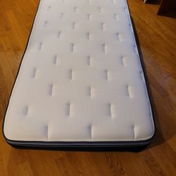 Twin Bed (Matress And Bed Frame)