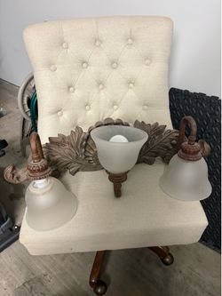 Indoor antique style lighting brown fixture.