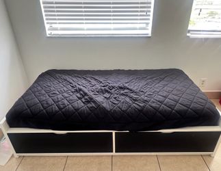 IKEA Twin Storage Bed + Mattress