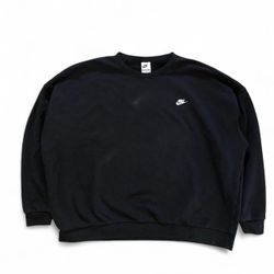 Nike Club Fleece Black Crewneck Men’s XL
