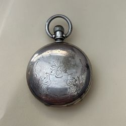 Elgin Coin Silver Pocket Watch 114759