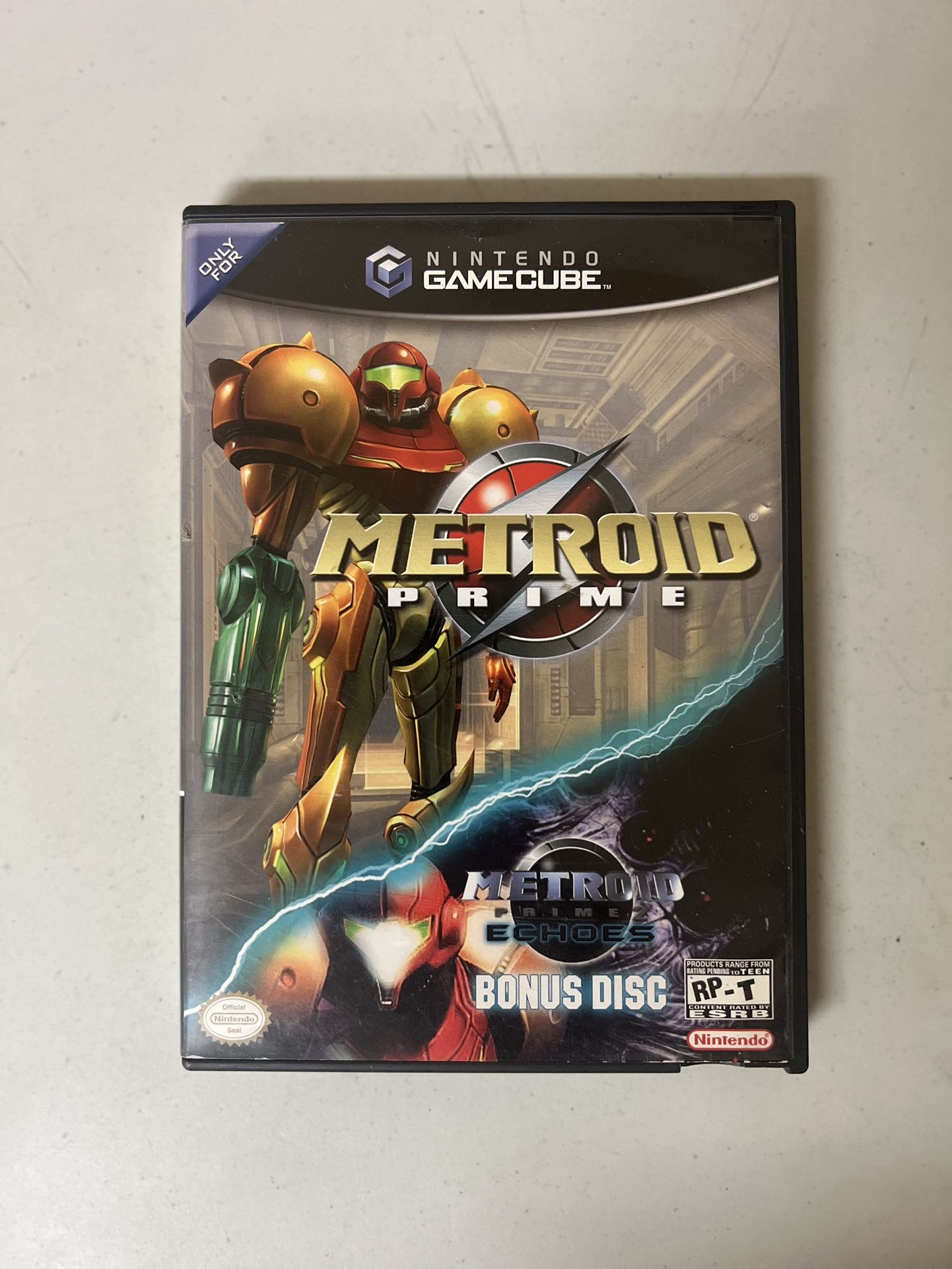 Metroid Prime with Echoes Bonus Disc (Nintendo GameCube) CIB Complete Tested