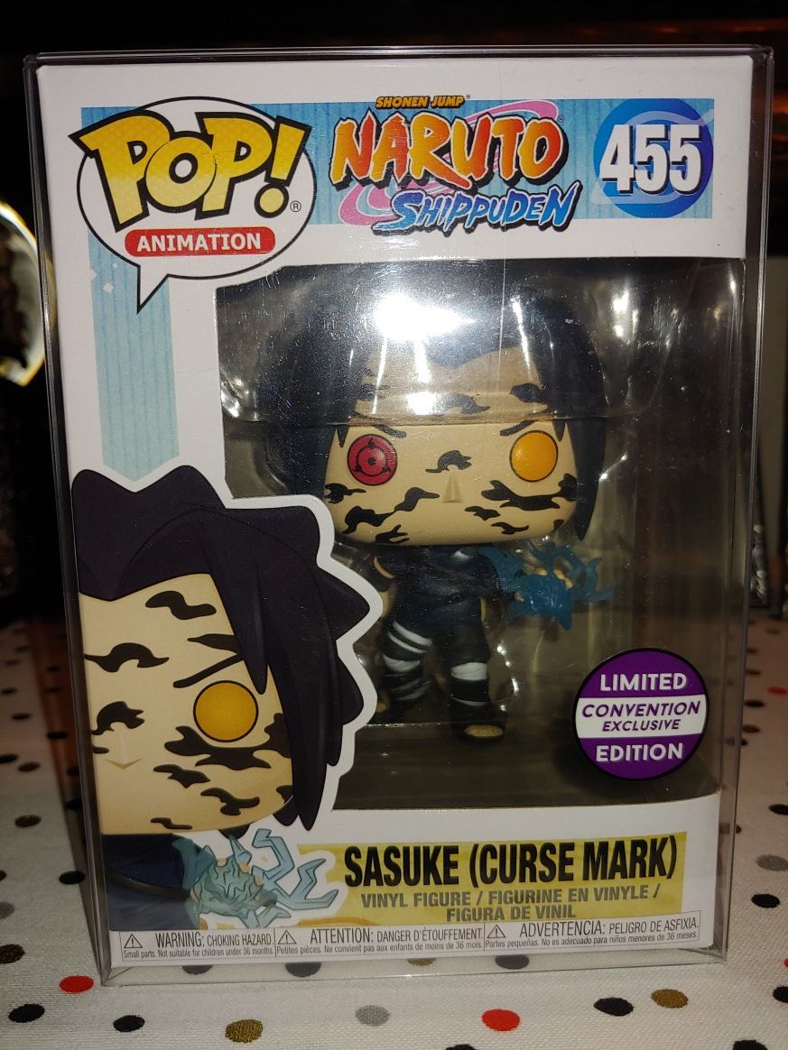 Funko Pop Naruto Sasuke with Curse Marks Convention Exclusive