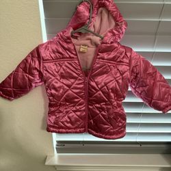 Baby Girl 18 Months Pink Winter Jacket Faded Glory