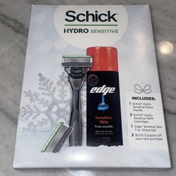 New Schick Hydro Sensitive Men’s Razor Gift Set 