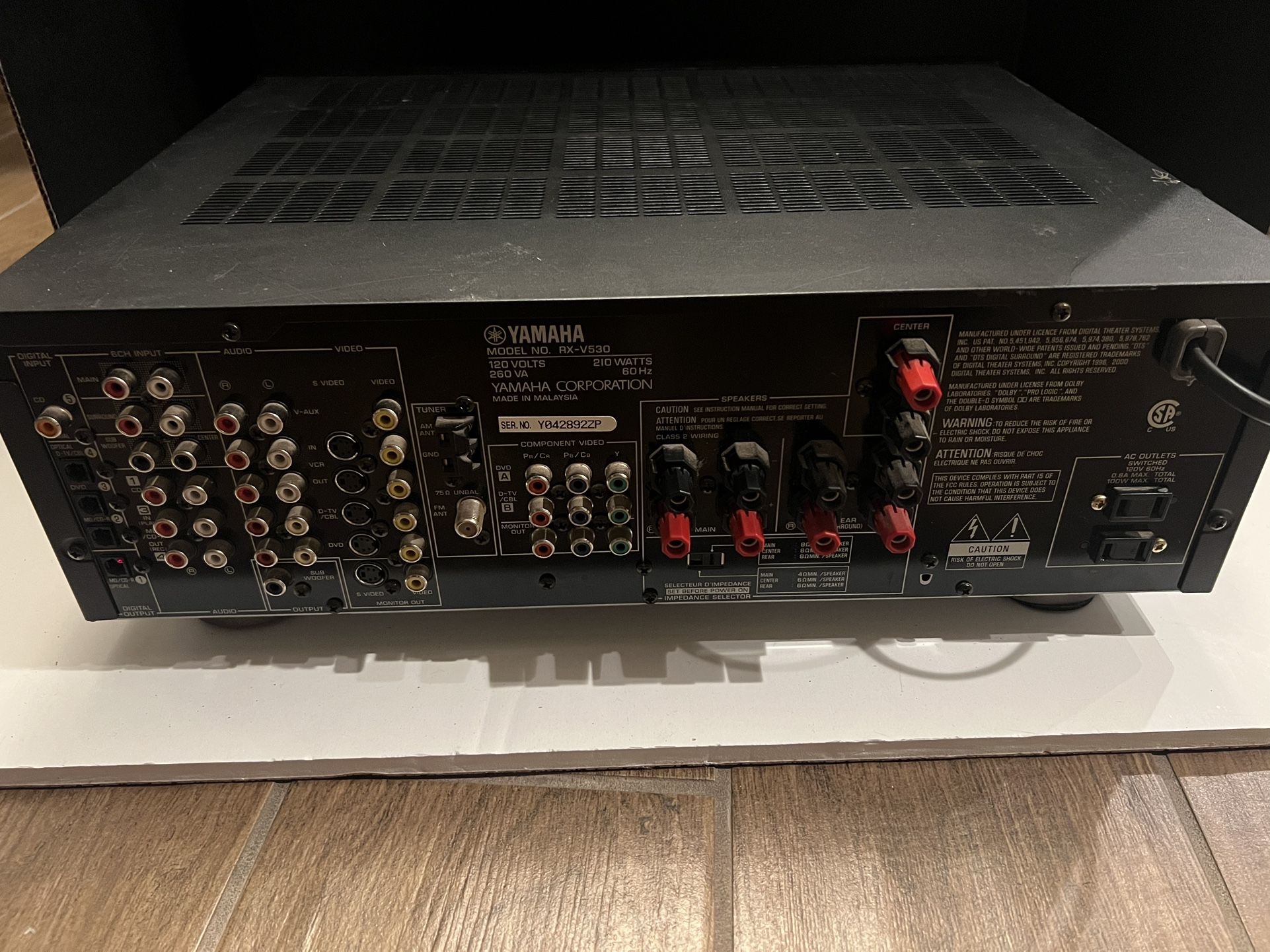 Yamaha RXV530 AV Receiver Amplifier Dolby Digital Surround. for Sale