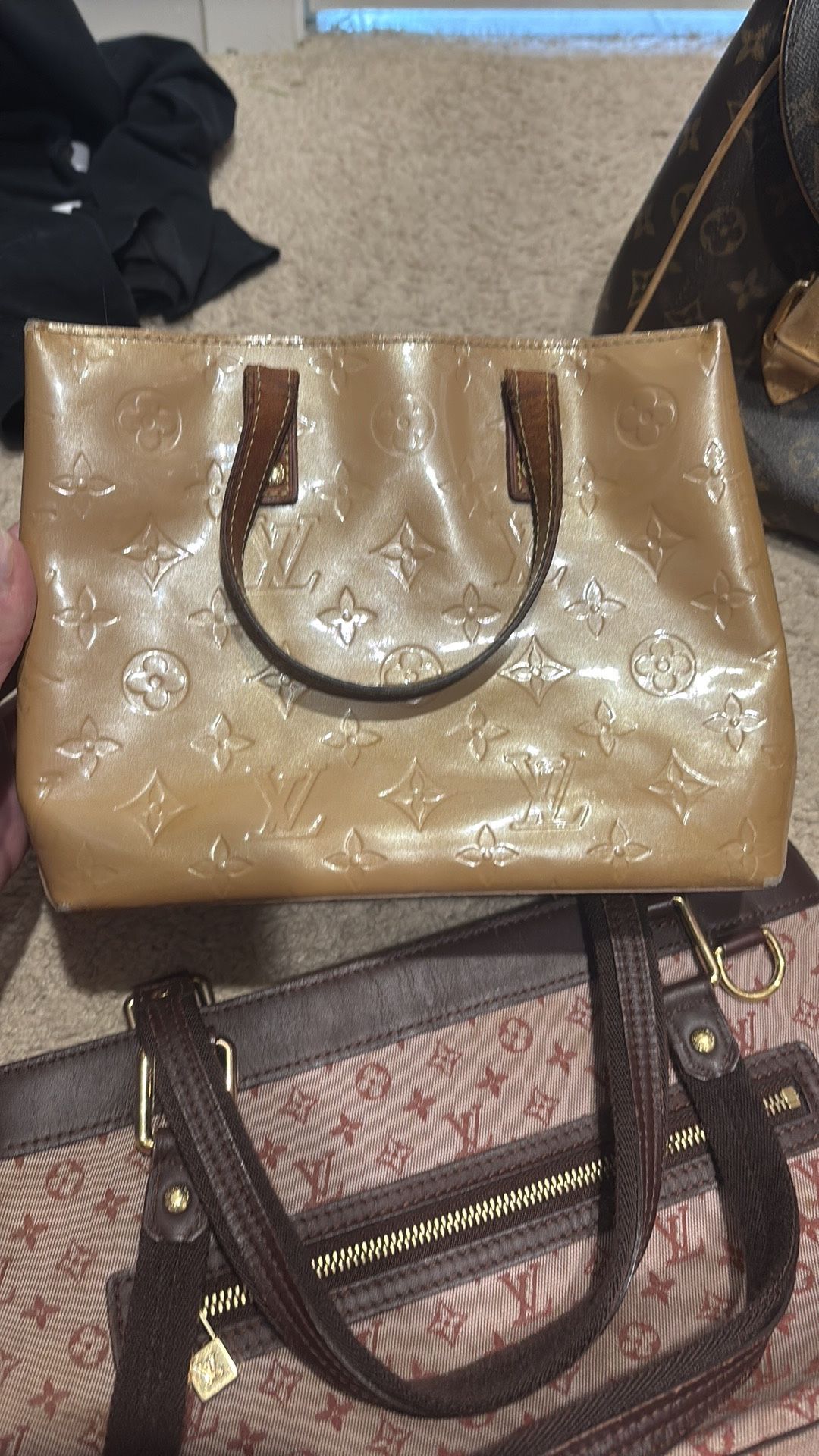 Louis Vuitton Gold and Brown Monogram Tote