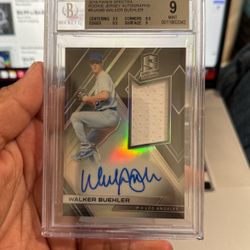 Walker Buehler Autographed Jersey Card 