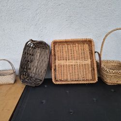 Wicker or splint baskets