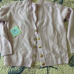 PRETTY CARDIGAN WITH BLING BUTTONS 