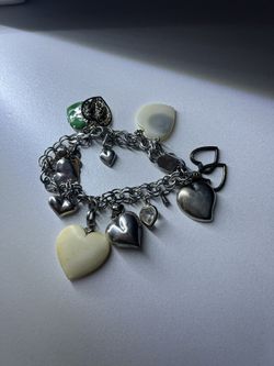 Sterling Silver Charm Bracelet Vintage