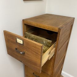 REDUCED! Beautiful Solid Oak Antique File Cabinet-4 Drawer