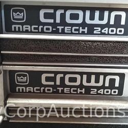 2 Crown Macro-Tech 2400 Power Amp

 $650 Each