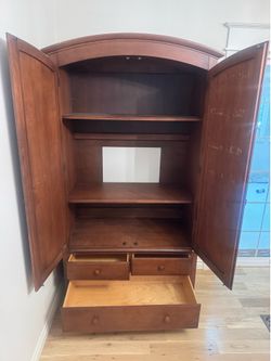Solid wood armoire