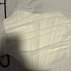 White Corset Crop Top