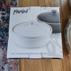 Parini 2pc Stoneware Serving Dishes