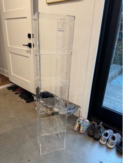 Crate & Barrel 5-bin acrylic shelf