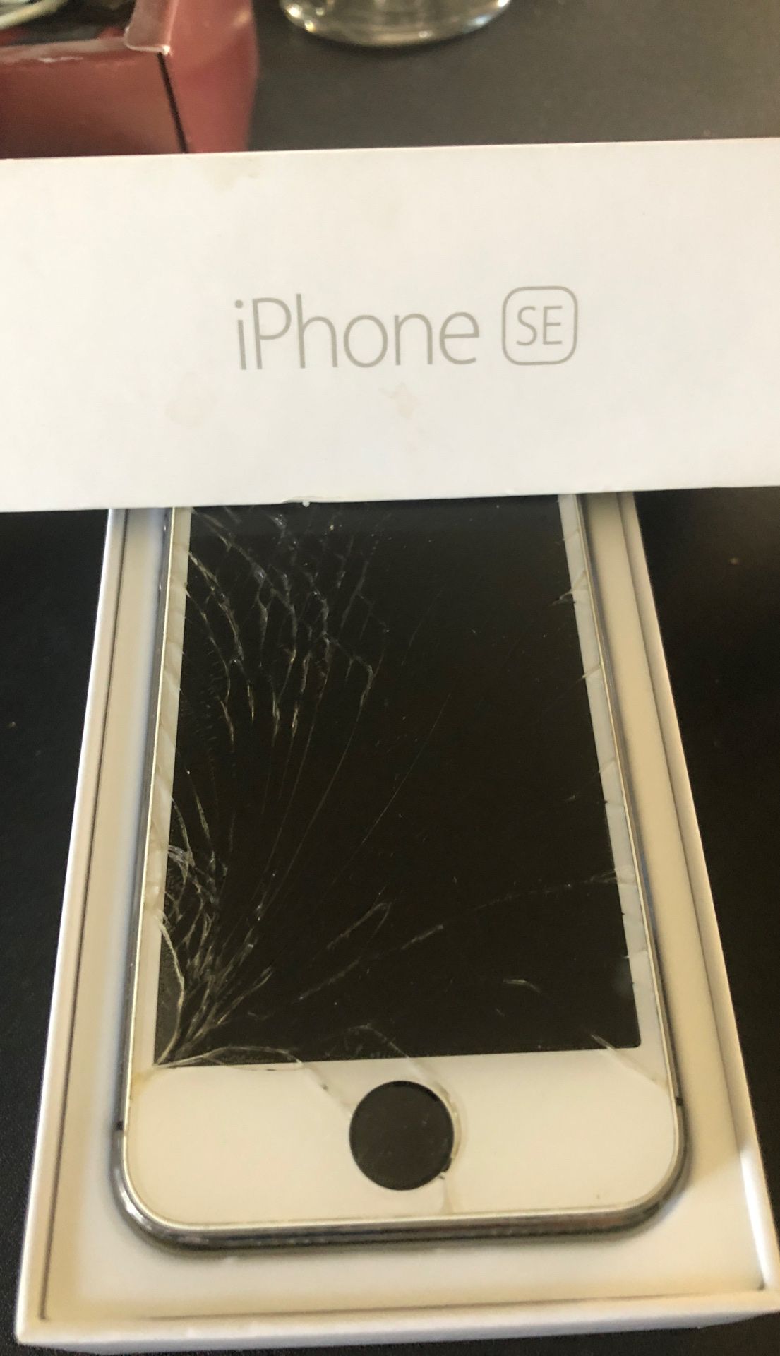 16g. Used broken iPhone SE