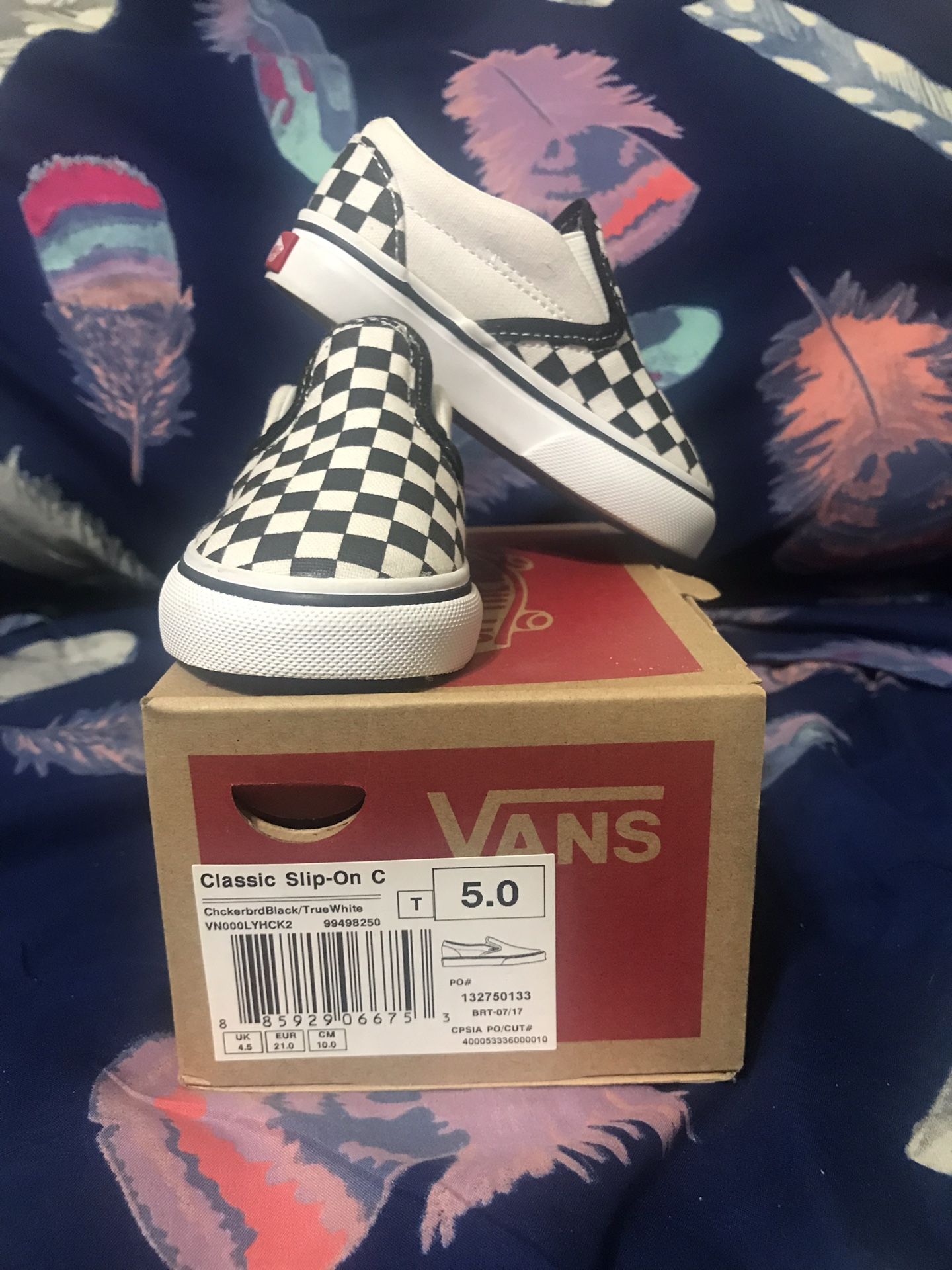 Checkered Slip On Vans