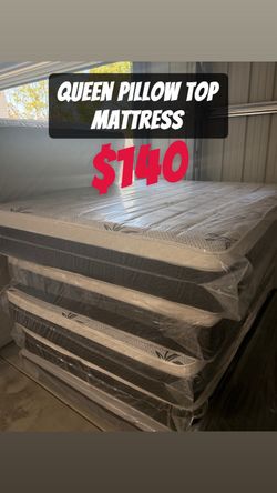 Queen pillow top mattress