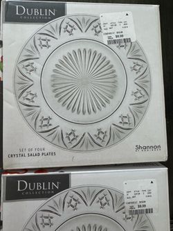 Crystal salad plates