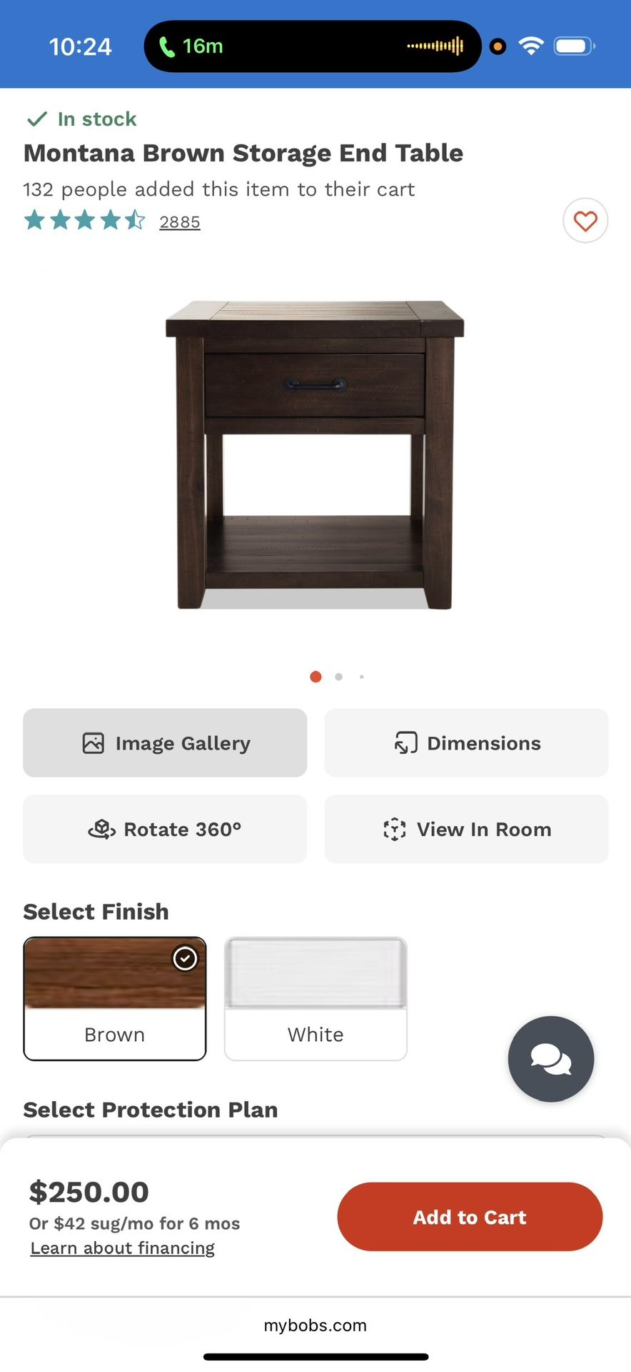 End Table From Bob’s Furniture