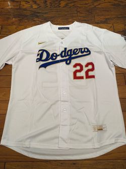 White Los Angeles dodgers Clayton kershaw championship jersey