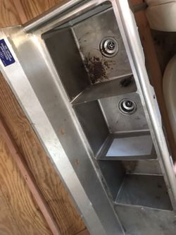 Resturant triple kitchen sink