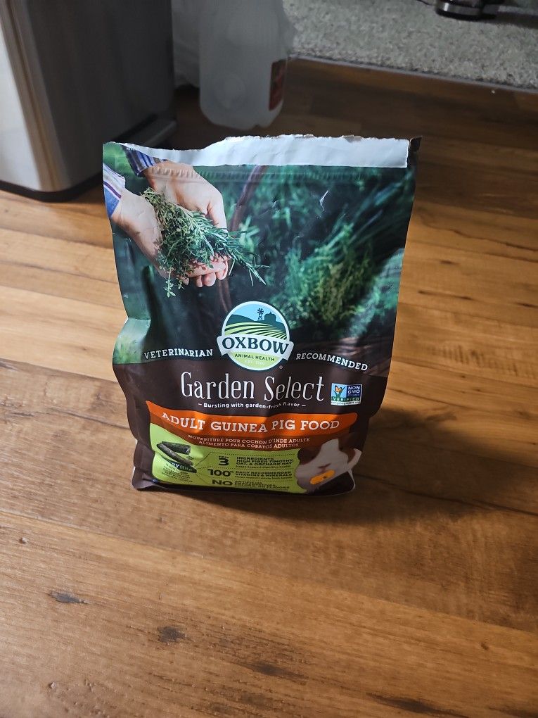 Bag Of Guinea Pig Food (Open)