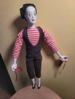 Vintage Porcelain mime doll