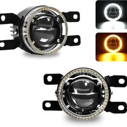 Angel Eye Laser Fog Light with DRL For Toyota 07-14 Camry, 08-15 Avalon,10-22 4Runner, 12-23 Tacoma,15-20 Tundra,16-22 RAV4, 16-19 Highlander,LED Fog 