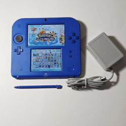 Electric Blue Nintendo 2DS 64gb With Pokemon Bank & Much More