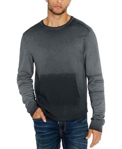 Buffalo David Bitton Men’s Foround Regular-Fit Ombre French Terry Sweatshirt - BRAND NEW WITH TAGS
