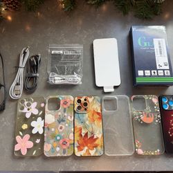 New iPhone 14 Pro Max 128 gb purple plus a bunch of accessories! Unlocked.