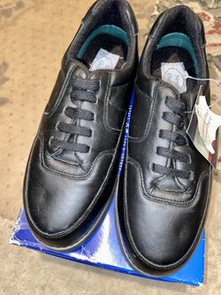Black Leather Casual Shoes by Newport Outfitters